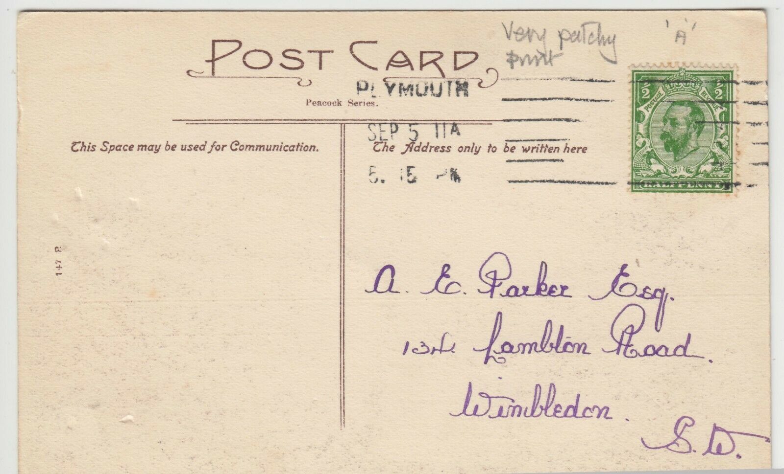 Cornwall; Calstock, River Tamar PPC By Peacock, 1911, To A Parker