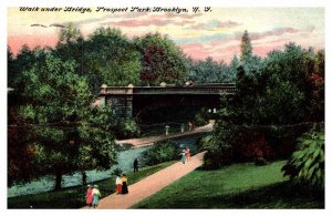 Postcard BRIDGE SCENE Brooklyn New York NY AQ9231