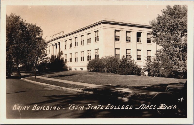 Dairy Building Iowa State College Iowa RPPC C054