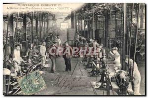 Old Postcard industrial Montlucon L & # 39usine for sewing machines Hurtu TOP