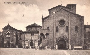 Bologna Italy, Chiesa S. Stefano Religious Edifice Basilica, Vintage Postcard