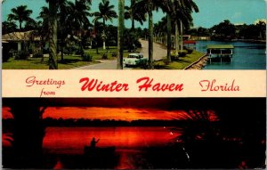 Florida Greetings From Winter Haven Spli View 1963