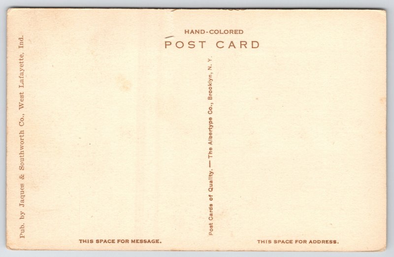 Lafayette IN Handcolored~Purdue University~Mechanical Engineering Building c1910