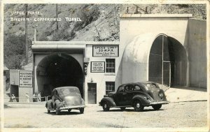 RPPC Postcard; Upper Portal, Bingham-Copperfield Tunnel, Salt Lake County UT
