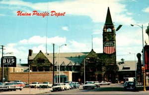 Wyoming Cheyenne Union Pacific Railroad Depot With Greyhound Bus Depot