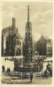 Schoner Brunnen u Frauerforche Nurnberg Germany Unused 