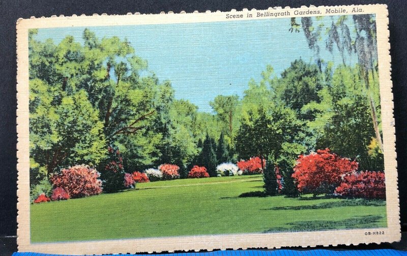 Bellingrath Gardens Mobile Alabama 1952 Vintage Postcard