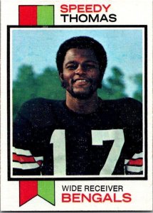 1973 Topps Football Card Speedy Thomas Cincinnati Bengals sk2535