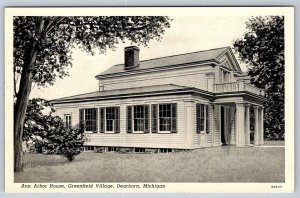 Ann Arbor House, Greenfield Village, Dearborn, Michigan, Vintage Postcard