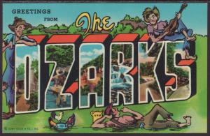 Greetings From the Ozarks Postcard BIN