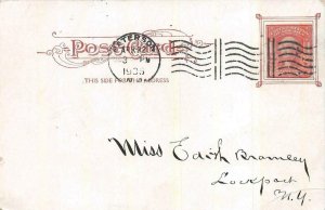 CITY HALL PATERSON NEW JERSEY USA SCOTT #319 STAMP ? POSTCARD 1905