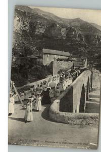 SAINT ENIMIE FRANCE Procession c1910 Postcard
