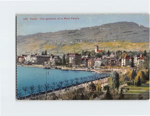 Postcard Vue générale et le Mont Pélerin, Vevey, Switzerland