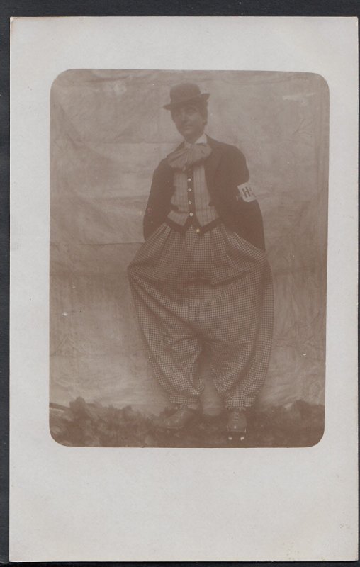 Ancestors Postcard - Circus?- Man Dressed Up As A Clown  S373 