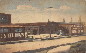 J28/ Salem Ohio Postcard c1910 Mullins Boat Works Factory Building 306