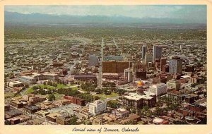 Denver Colorado Aerial View 1960s postcard