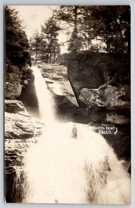 RPPC North Kent Falls CT Connecticut Real Photo Postcard Y22