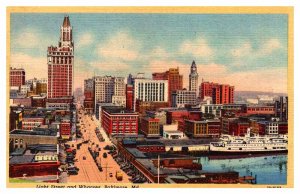 Postcard BUILDING SCENE Baltimore Maryland MD AS6962