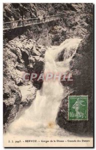 Old Postcard Servoz Gorges Cascade Doisaz dances