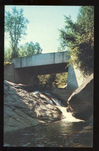 Indian Lake, New York/NY Postcard, Squaw Brook, Bridge, Adirondack Mountains