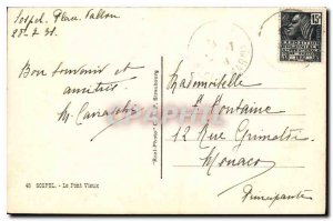 Old Postcard Sospel The Old Bridge