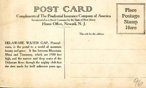 Advertising - Prudential Insurance Co.  Scene     ; Delaware Water Gap, PA