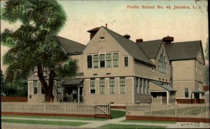 Jamaica Long Island New York NY Public School No. 49 c1910 Postcard