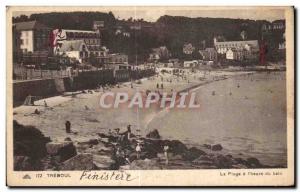 Old Postcard Treboul La Plage I bathtime