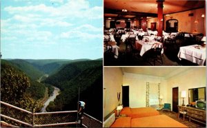 Penn-Wells Hotel Wellsboro Pennsylvania PA Multiview Postcard VTG UNP Koppel