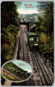 Bad Ems Germany c1910 Postcard Malbergbahn Cog Railway Railroad