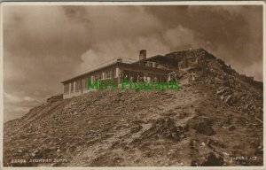 Wales Postcard - Train Stop and Cafe at The Snowdon Summit  RS27375