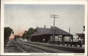 Exeter New Hampshire NH RR Train Station Depot c1910 Postcard