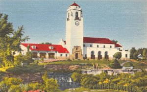 Union Pacific Railroad BOISE Passenger Station Idaho Depot 1940s Postcard