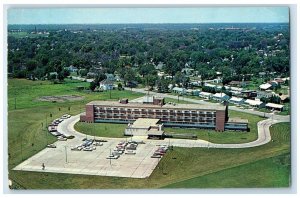 c1960 McDonough County District Hospital Exterior Field Macomb Illinois Postcard