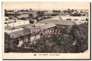 Old Postcard Tunisia Gabes camp View