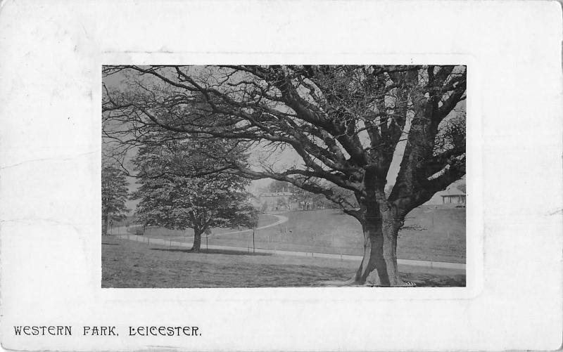 uk38087 western park leicester real photo  uk lot 14 uk