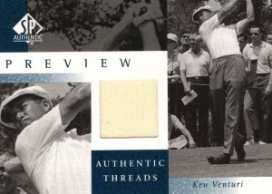 Ken Venturi Upper Deck Worn Shirt Golf Tour Rare Limited Threads Card