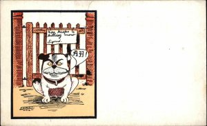 Phyllis Cooper Little Boy Playing Darts Vintage Postcard