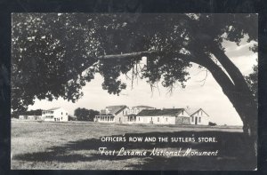 RPPC FORT LARAMIE NATIONAL MONUMENT WYOMING ARMY BASE REAL PHOTO POSTCARD