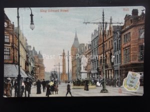 Yorkshire HULL King Edward Street c1909 Postcard by The Milton 1090