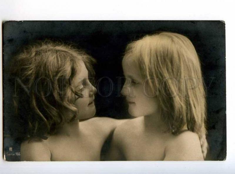 234169 Semi-Nude Friends GIRL Vintage PHOTO RPH postcard