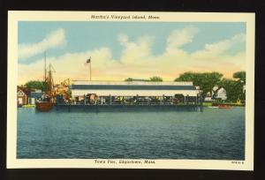 Martha's Vineyard, Massachusetts/Mass/MA Postcard, Pier, Edgartown, Cape Cod