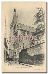 Old Postcard Paris Eglise Saint Severin