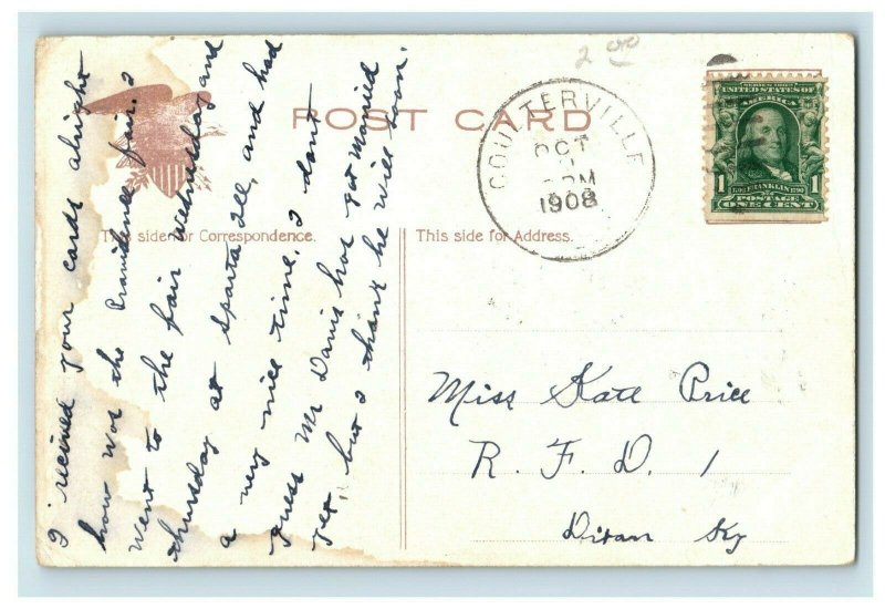 1908 Horse Shoe Curve on Pennsylvania R. R. Postcard P168 