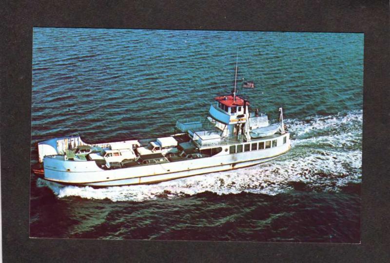 ME Everett Libby Ferry Boat Vinalhaven North Haven Islesboro Rockland Postcard
