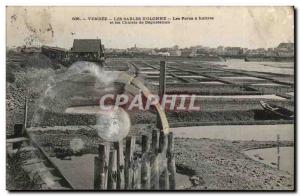 Old Postcard Vendee Les Sables d & # 39olonne The oyster parks and chalets ta...