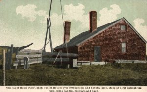 Vintage Postcard Old Baker House Old Oaken Bucket Over 160 Years Old Jaffrey NH