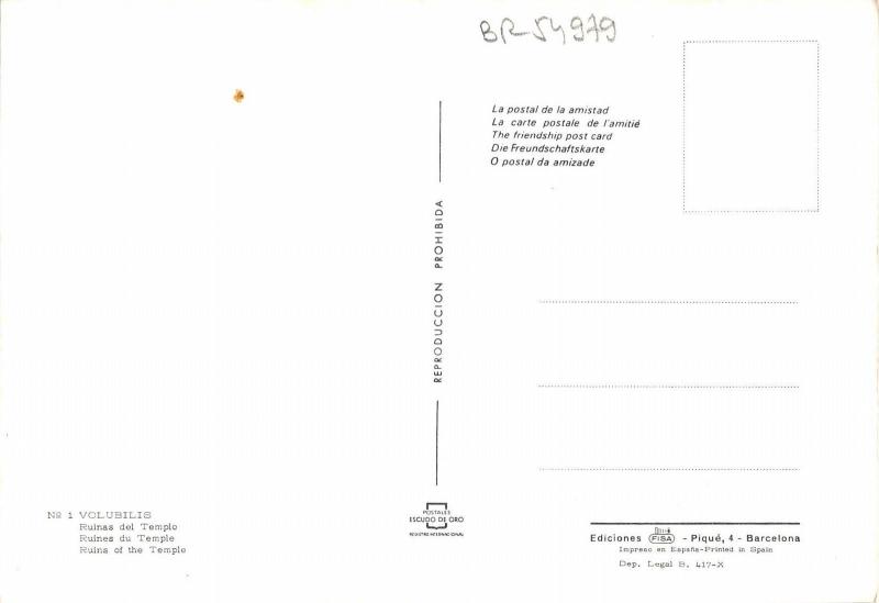 BR54979 Volubilis Ruinas del Tempio morocco