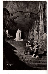 Real Photo, Grottes de Betharram, Children in Live Theatre Performance