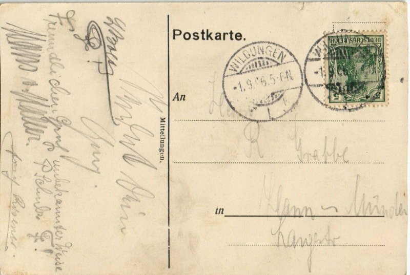 CPA AK Stammschloss WALDECK gefangene Franzosen GERMANY (804454)